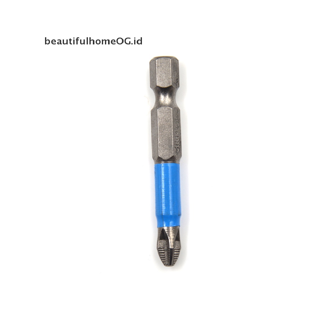 1 Pc Bits Ph2 Hex Magnetic Ukuran 50mm Panjang 1 / 4 Inch Untuk Obeng Listrik