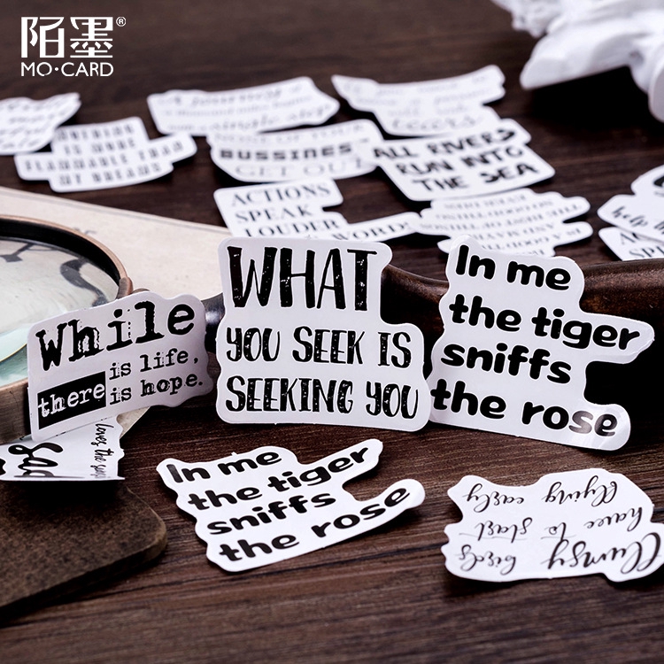 Winzige 46Pcs Stiker Vintage untuk Dekorasi / Diary / Notebook / Jurnal / Scrapbook Sticker / Ins-1