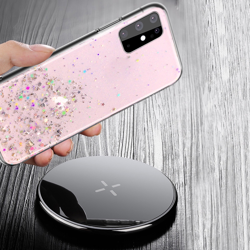 Bersinar Bintang Soft Case Samsung A21S A51S S21 Plus A10 A20 A30 A50 A70 A70S A10S A20S A30S A50S A71 A51 J7 J2 Prime Kasus-8