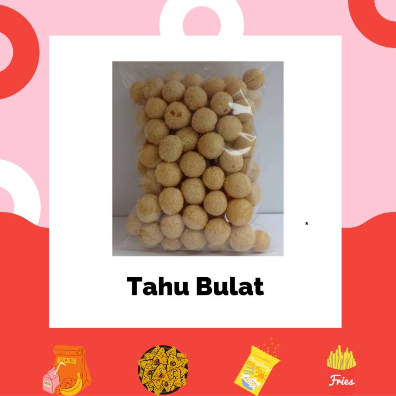 

Tahu Bulat Kering - Tahu Pilus - Kerupuk Tahu Bulat - Snack Cemilan Jajan Kiloan