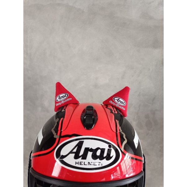 Telinga kucing helm motif Arai / polos