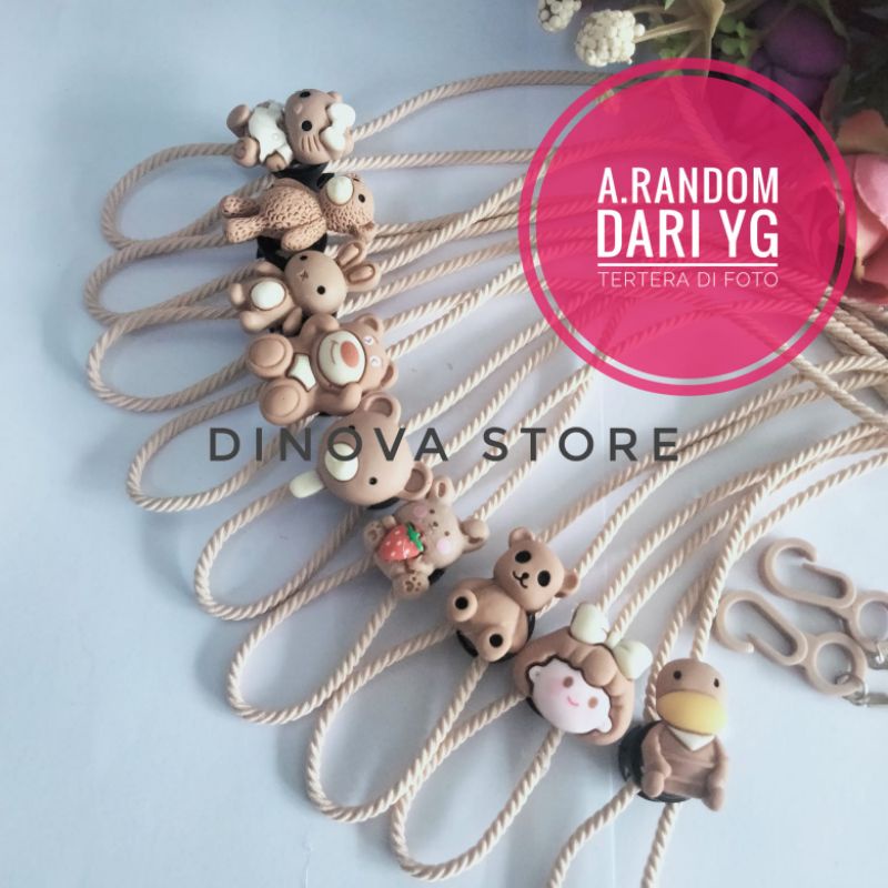 strap masker tali ulir COKLAT SERIES/strap masker brown series/strap masker 2in1/konektor masker/dinova store/pgx//tali masker/strap masker hijab/strap masker 2in1