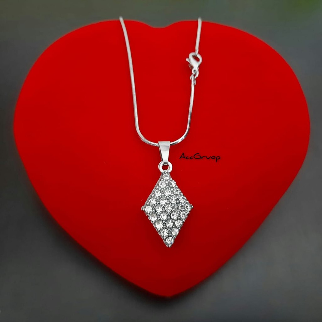 BIG SALE kalung liontin fashion wanita 100% real pick anti karat awet dan tahan lama