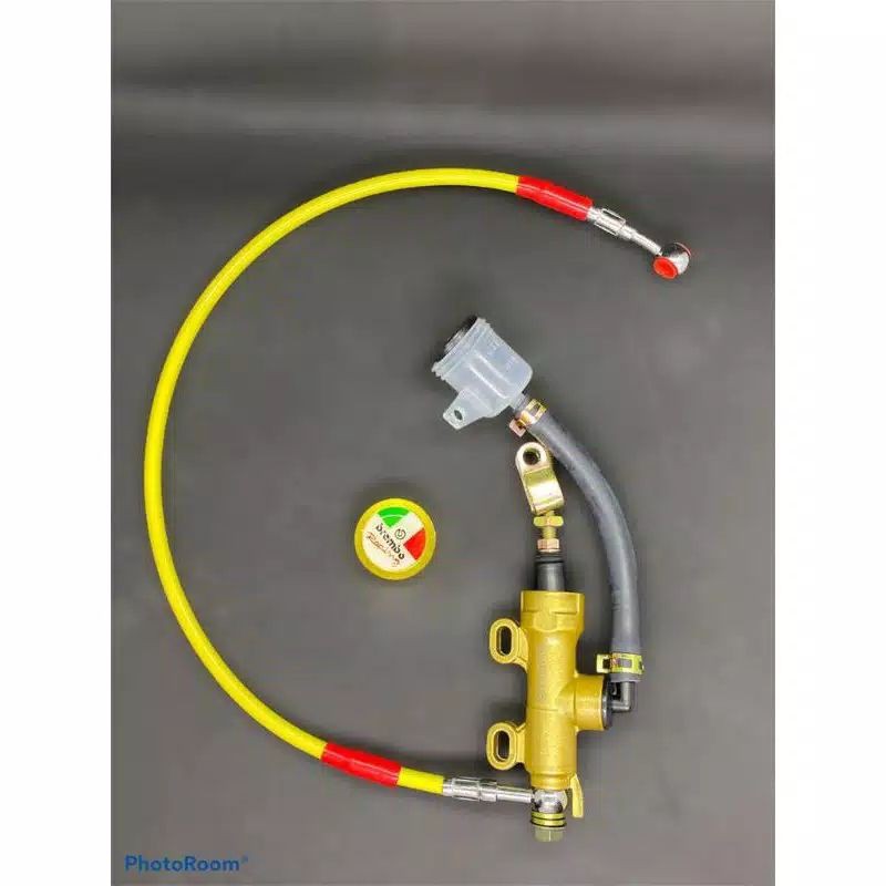 TONJOKAN MASTER REM BELAKANG BREMBRO PLUS SELANG 60CM YELLOW