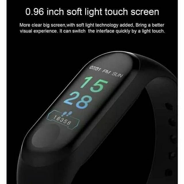 JAM TANGAN MI BAND SMARTWATCH MI BAND SMART BAND M3 JAM TANGAN PINTAR JAM MI BAND MIBAND MURAH (200G