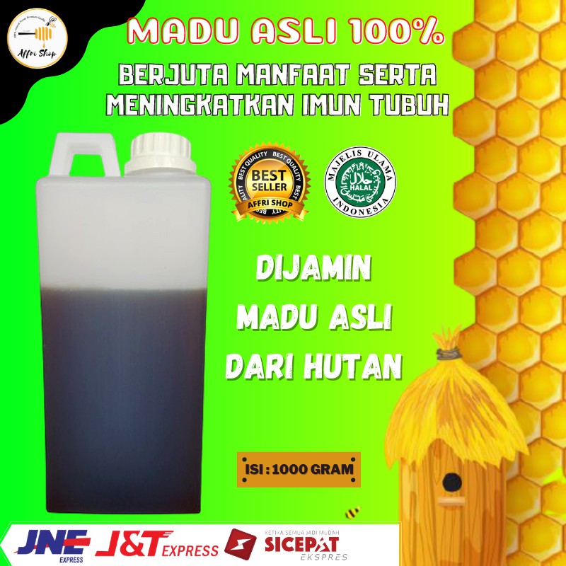 

MADU ASLI MADU MURNI ASLI MADU HUTAN MADU MULTIFLORA ISI 1000 GRAM/NON LABEL
