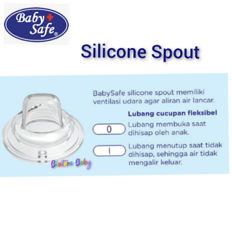 Baby Safe Silicone Spout Original / Replacement Spout Botol Susu Baby Safe / Spout Pengganti Botol Baby Safe / pengganti training cup soft spout