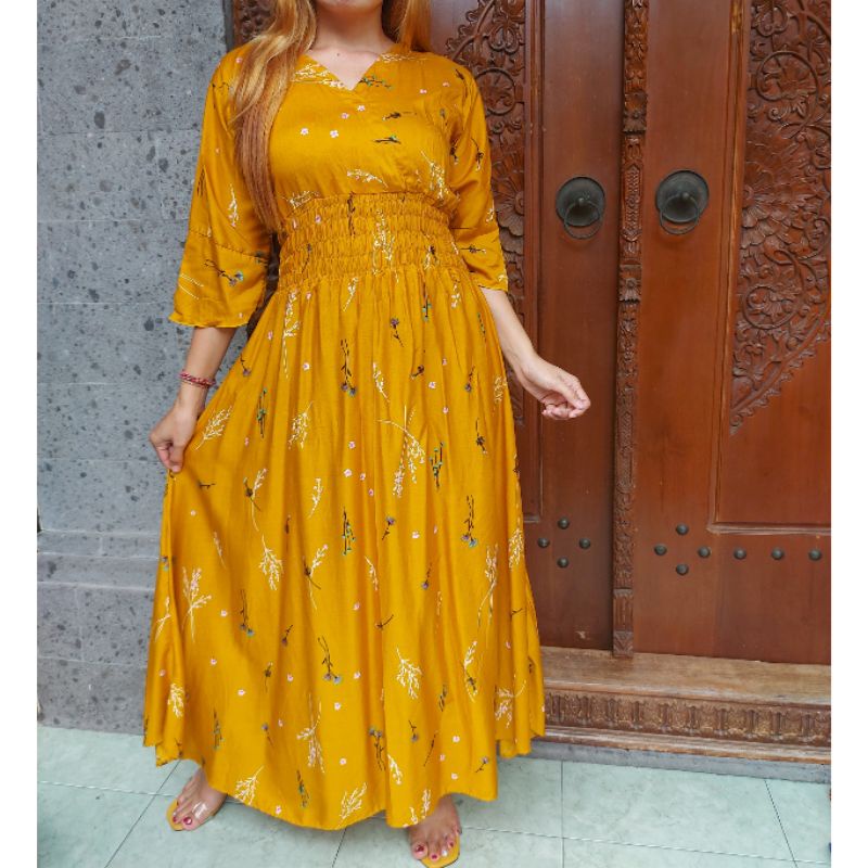 GAMIS BALI / DRES MOZA ( lengan lonceng)-2