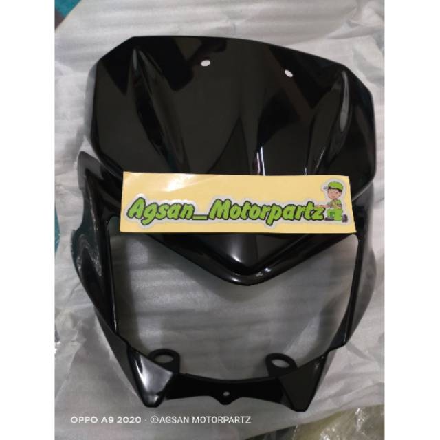 Batok lampu depan hitam KLX 150 S L Dtracker old original Kawasaki