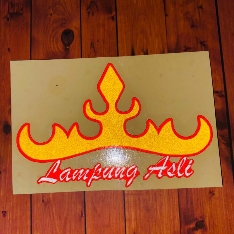 Stiker logo lampung cuting sticker lampung asli