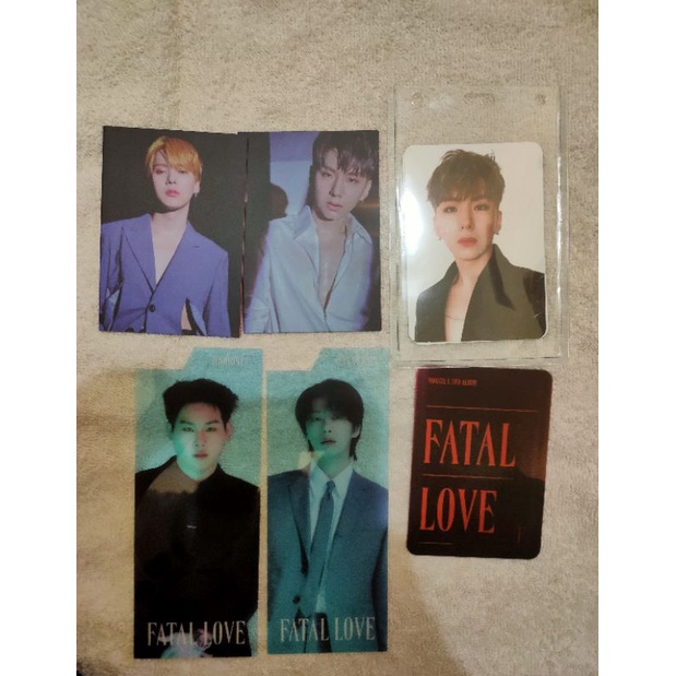 TAKE ALL PRINTILAN MONSTA X FATAL LOVE PC Lenti Message Photocard Minhyuk Kihyun Jooheon Hyungwon