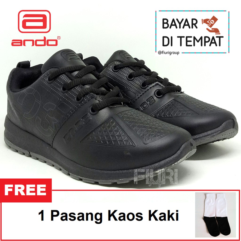 FIURI - ANDO ORIGINAL - CT 03 36-41 FULL HITAM - SEPATU SNEAKERS SPORT KANVAS SOL KARET WANITA PRIA - SEPATU KETS TRENDY ANAK PEREMPUAN LAKI-LAKI - SEPATU OLAHRAGA LARI FITNES SENAM KERJA KULIAH SEKOLAH SD SMP SMA BERTALI CEWEK COWOK MURAH PROMO DISKON