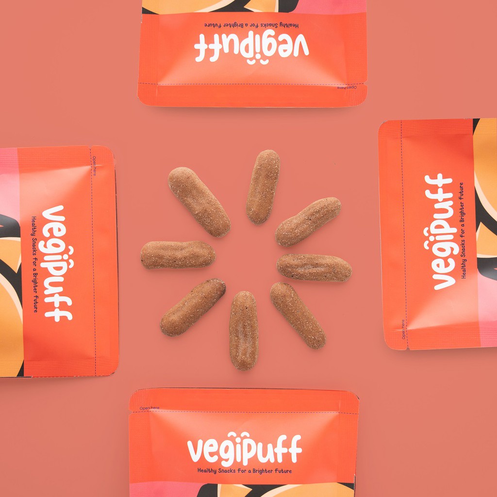 VEGIPUFF 25g Cemilan Anak - Snack Sehat Organik - Kale Chiz/Ori Mix/Choco Beet