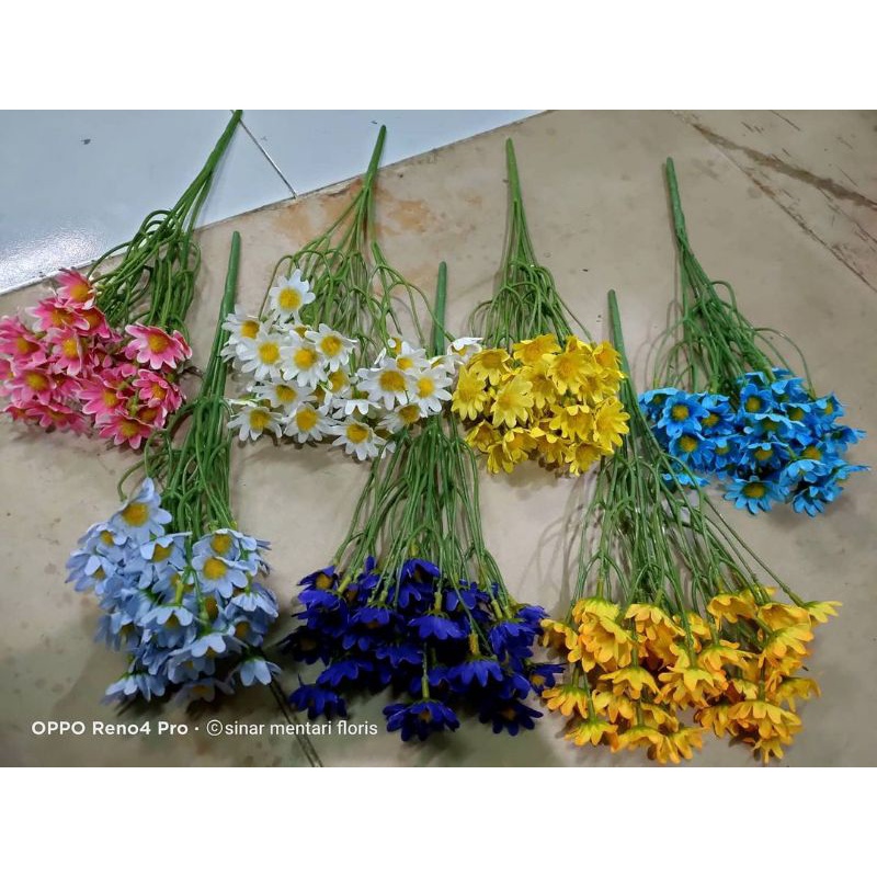 Bunga Desy Asterr Artificial Hias Dekorasi / 1 Lusin S1901