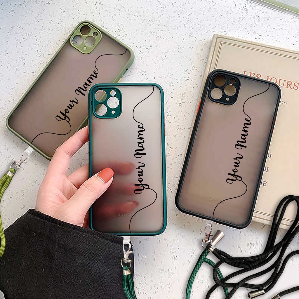 MY CHOICE LENS CASE HYBRID TALI LANYARD NAGITA CASING ASUS ZENFONE MAX PRO M1 ASUS ZENFONE MAX PRO M