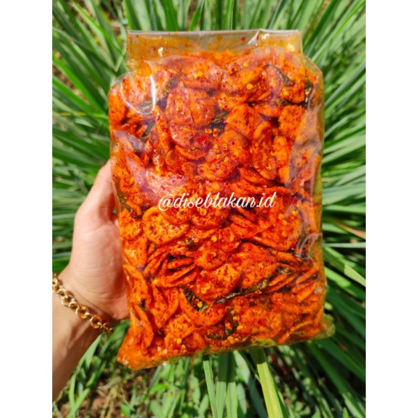 Jual Kerupuk Seblak Seblak Bantat Pedas Daun Jeruk Isi 500gram Shopee