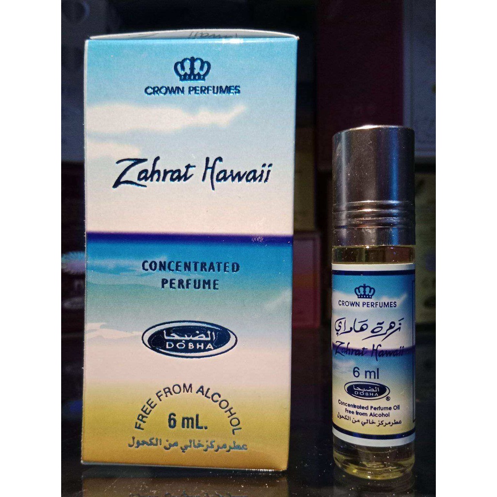 ZAHRAT HAWAI Parfum DOBHA 6ml Minyak Wangi Roll On Non Alkohol