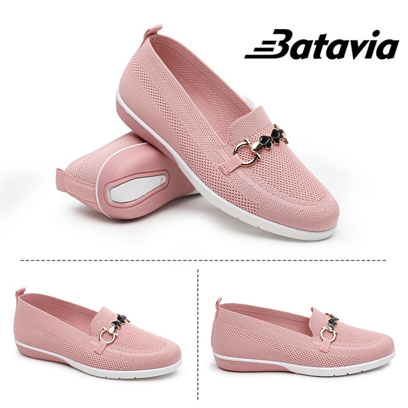 Batavia 2023 Shoes Sepatu Flat Wanita Sepatu Wanita ibu Rajut Import Terbaru Sepatu Wanita impor A6