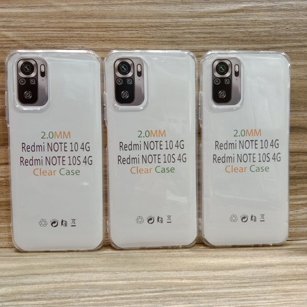 C/C- XIAOMI REDMI 10, REDMI NOTE 8, REDMI NOTE 8 PRO, REDMI NOTE 9, REDMI NOTE 9 PRO, REDMI NOTE 10/10S, REDMI NOTE 10 PRO, REDMI NOTE 11 5G/POCO M4 PRO 5G SOFT CASE CLEAR CASE BENING TEBAL 2.00MM SILIKON CASE JELLY CASE BENING TRANSPARANT CASE OEM