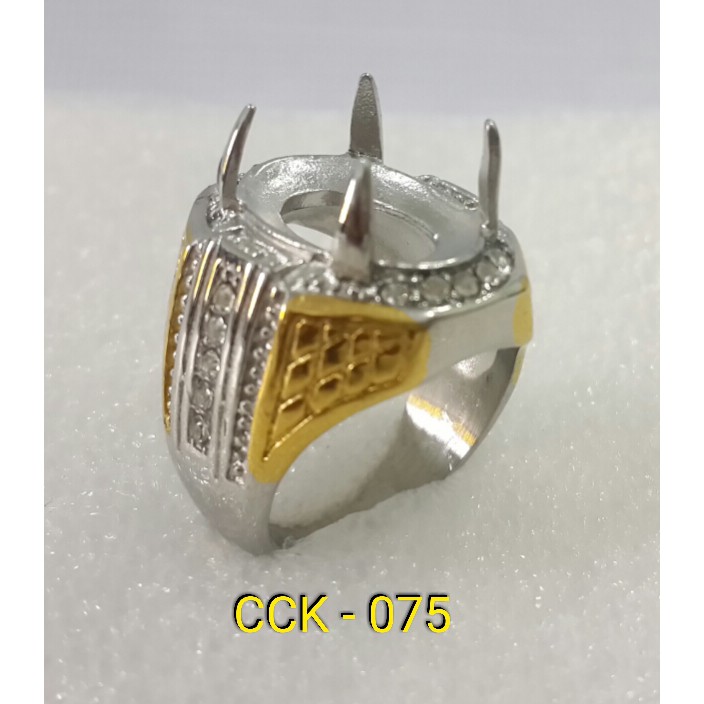 Ring Cincin Titanium Import ikat batu akik per codi DICS 50% cck-075
