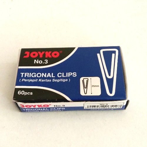 

Trigonal Clip / Klip / Penjepit Kertas JOYKO No.3