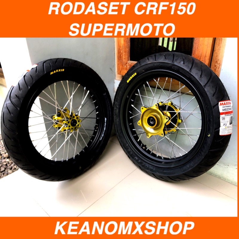 Ban supermoto CRF150 rakitan Velg supermoto PNP crf