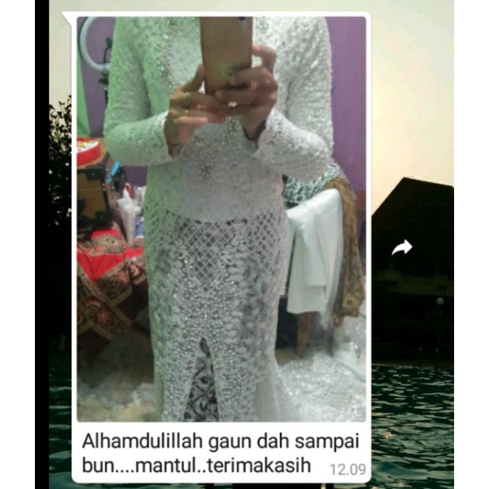 SALEE....KEBAYA COUPLE AKAD FULL PAYET BEREKOR//KEBAYA MEWAH PREMIUM //GAUN