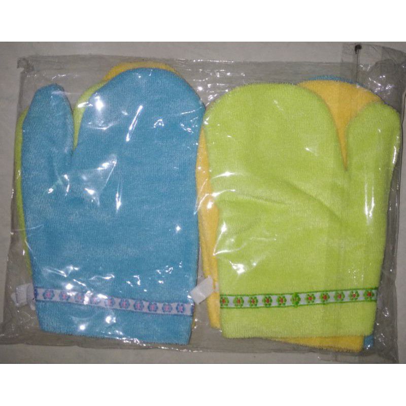 3 Pcs Waslap Mandi Bayi Waslap Jari