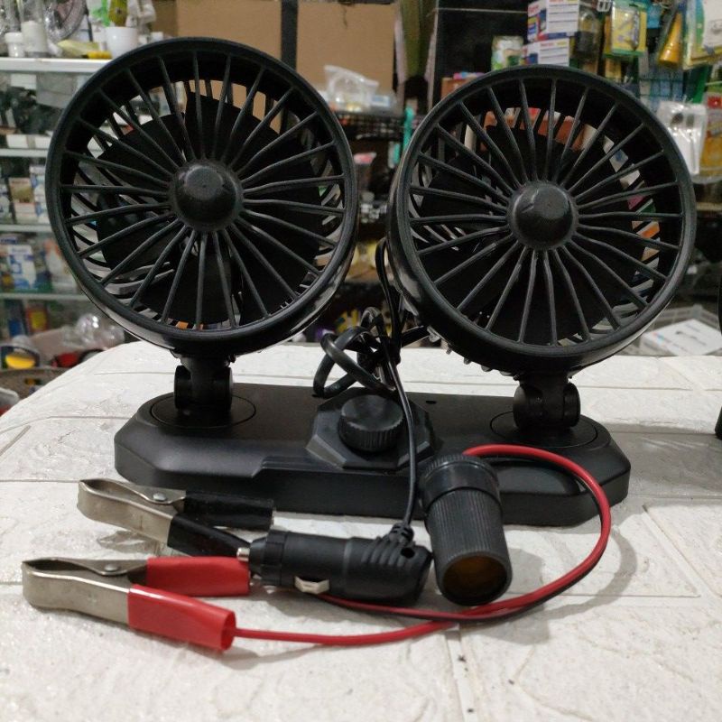 KIPAS MOBIL TRUCK BIS 24 V BESAR DOBEL BLOWER 2 PORT USB