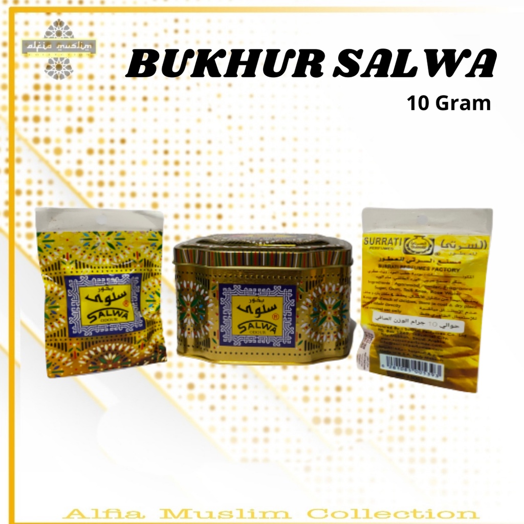 1 Lusin Buhur Salwa Sachet 10 Gram Kecil Bakhour Bakhoor Dupa Pengharum Ruangan