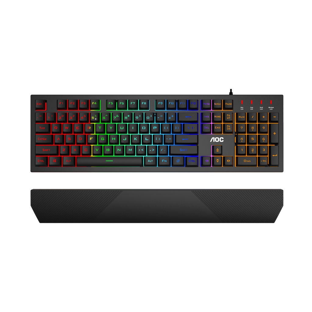 AOC GK200 Rainbow Membrane - Gaming Keyboard