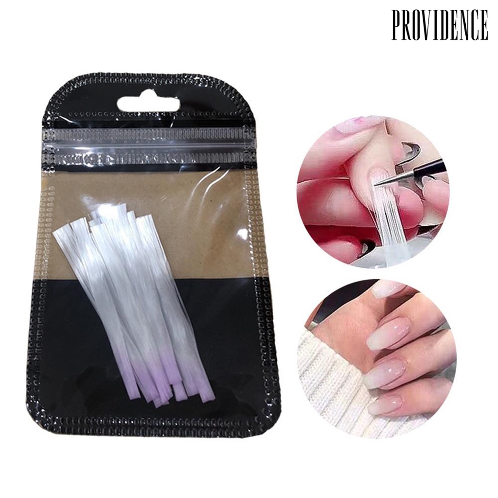 Providence 10Pcs Nail Extension Fiber Flexible Nail Art Fiber Quick Extension Glass Gel Sticker for Nail Salon