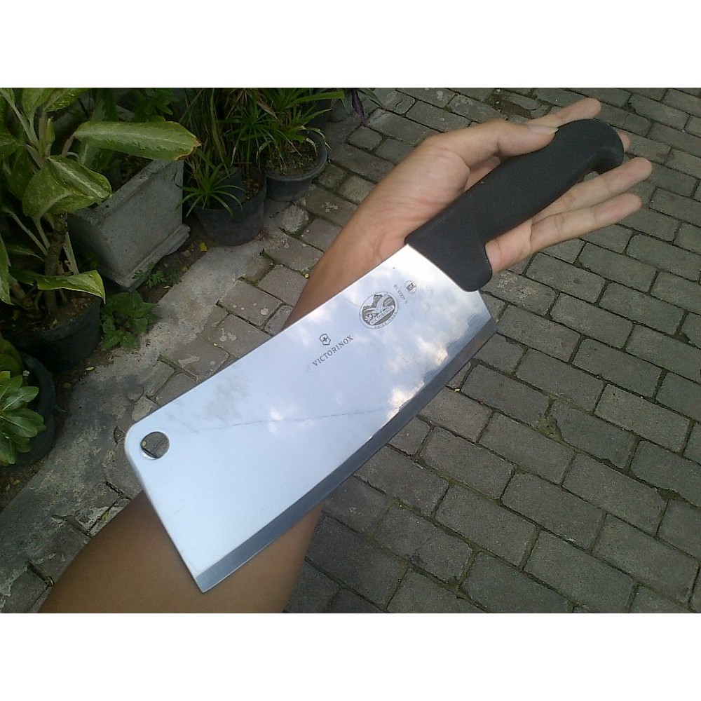 Cleaver knife pisau cleaver victorinox original 18 cm Terlaris