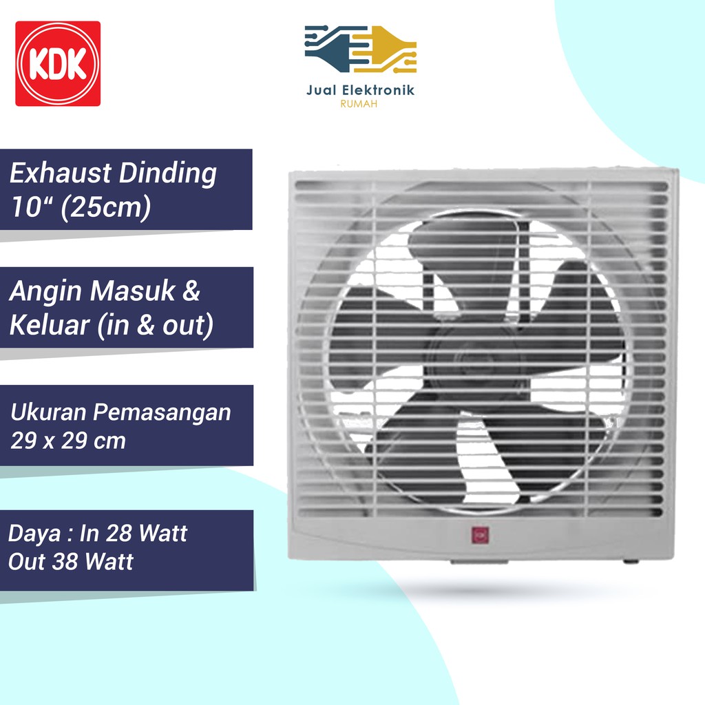 Exhaust Fan Dinding 10 in KDK - 25RQN5 / 25 RQN 5 Harga Terbaik