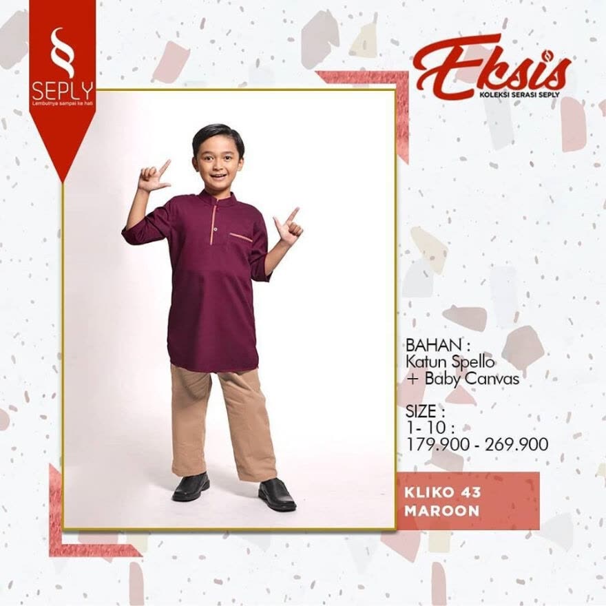 SEPLY Koko Anak Kliko 43 - Maroon