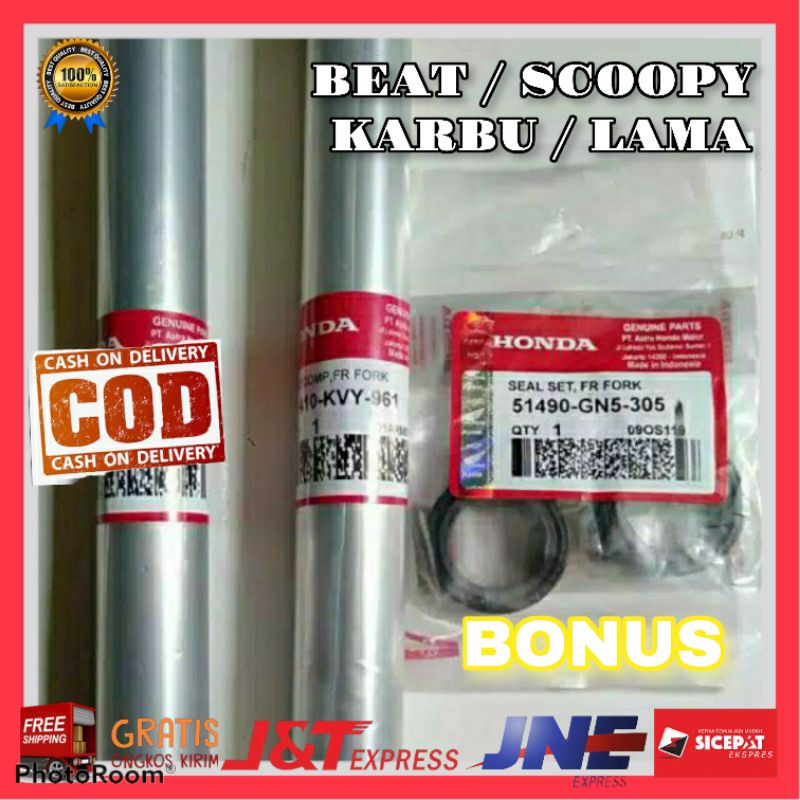 As Shock beat karbu lama as shock scoopy karbu lama  Pipa Shock depan KVY murah Bonus karet Seal