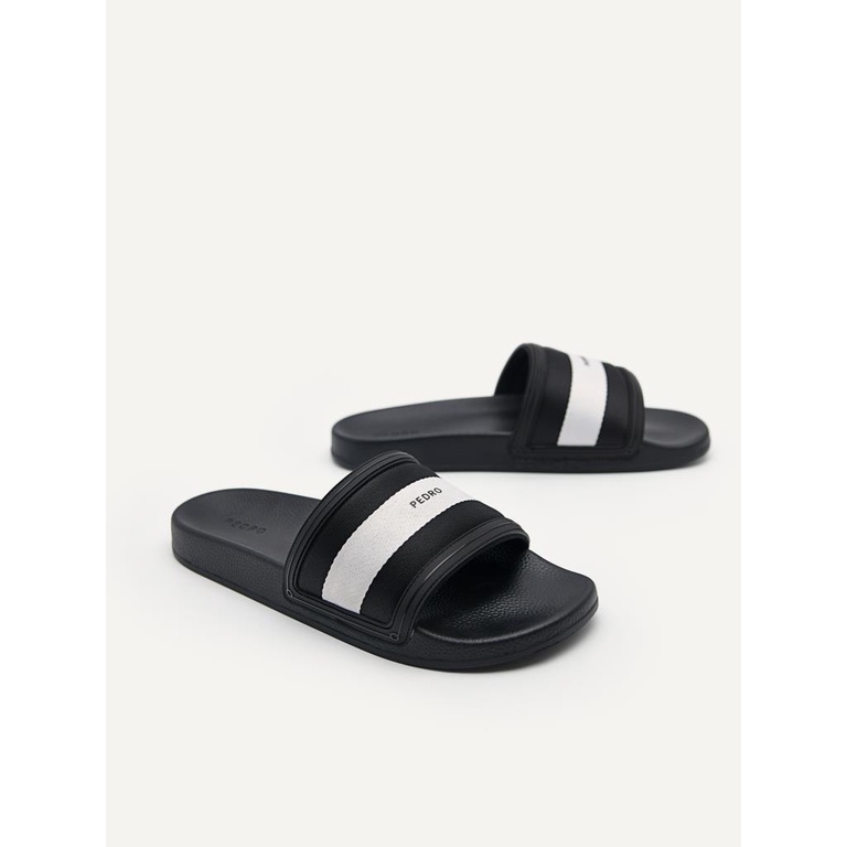 SANDAL SLIDE PEDRO PRIA ORIGINAL CASUAL BRANDED HITAM PM143