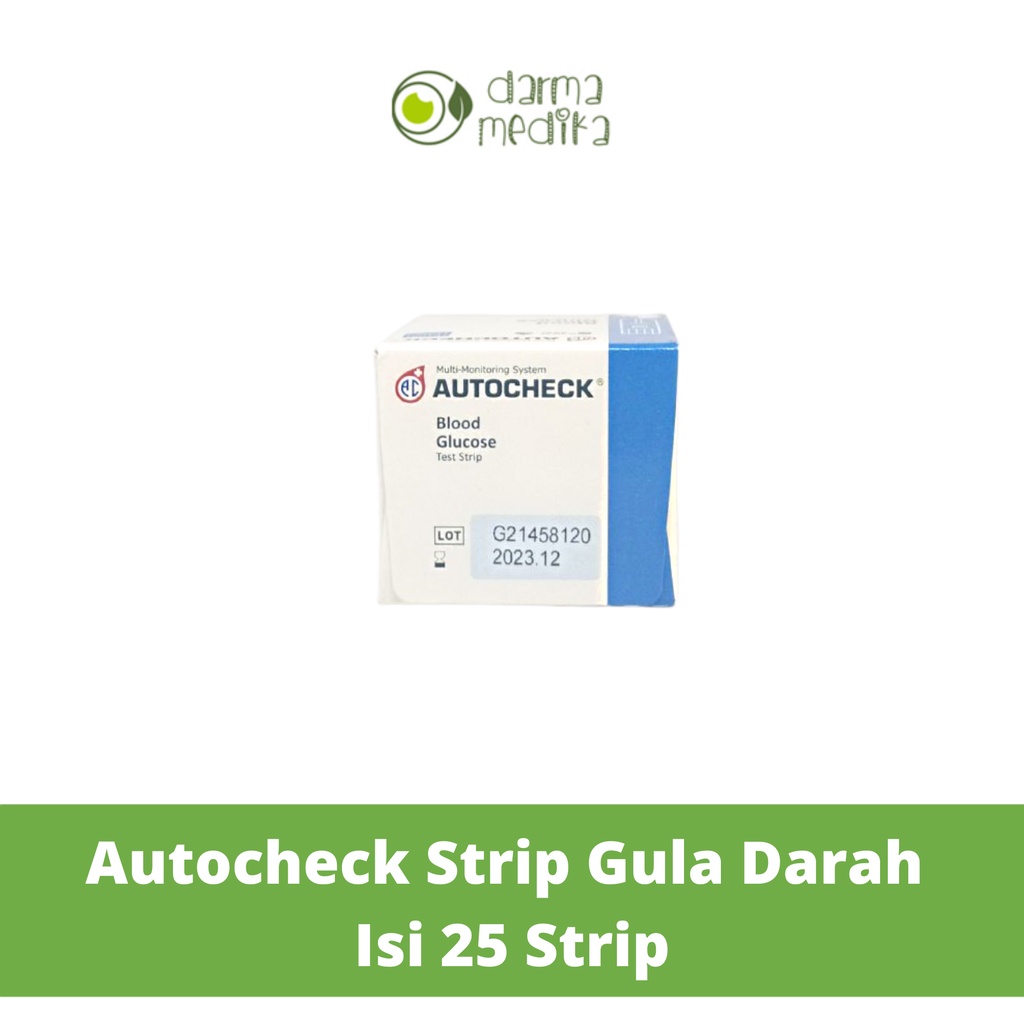 Autocheck Strip Gula Darah Auto Check Glucose isi 25 strip