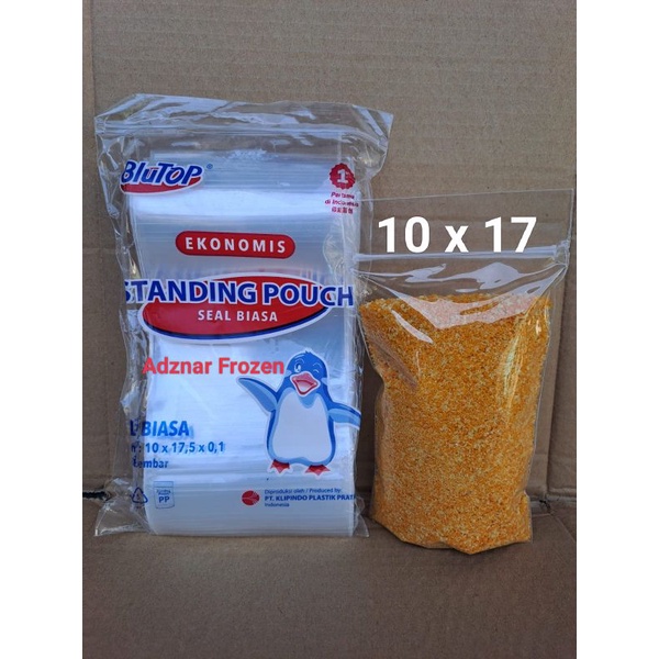 plastik standing pouch 10x17