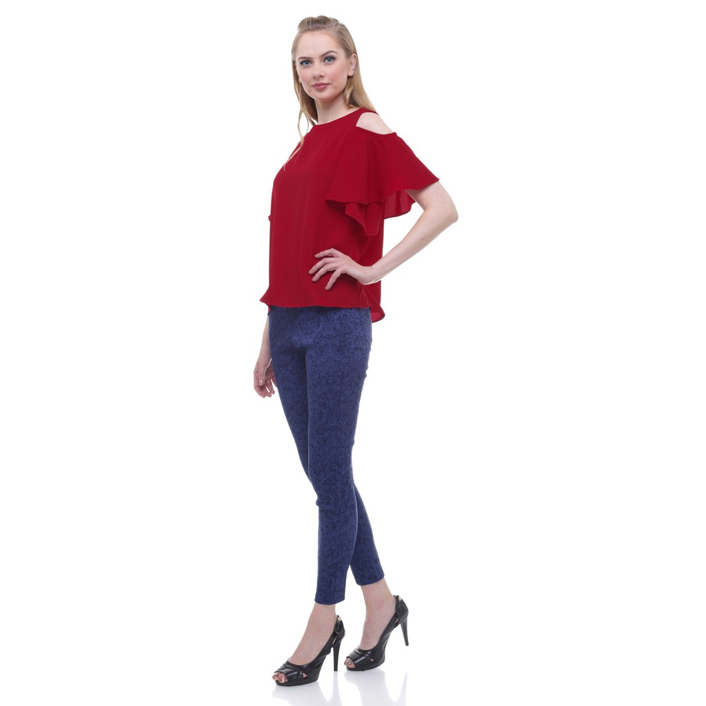 Voerin Oriana Red Atasan Wanita