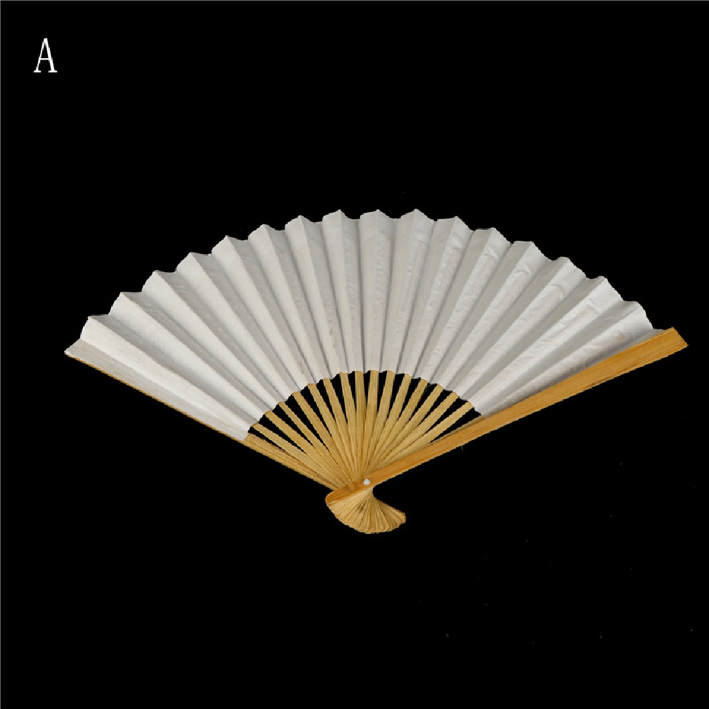 [tiantianbaofu] 1pc White Folding Elegant Paper Hand Fan Wedding Party Favors Boutique