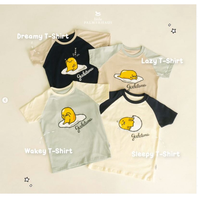 Little Palmerhaus Sanrio T-Shirt Gudetama Kaos Anak 1 - 6 Tahun