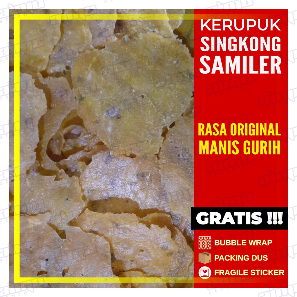 

KERUPUK SAMILER KETELA Mentah Krupuk Singkong Sarmiler SARMIER ASLI Manis Gurih Enak Renyah Kemasan 250 gr