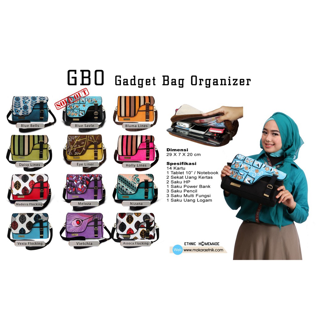 Tas Selempang Makara GBO, Tas Kerja Murah