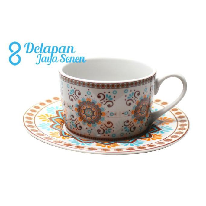 Cangkir Kopi Teh Motif Batik MARAKESH (isi 6pcs)/ Cangkir Kopi Batik