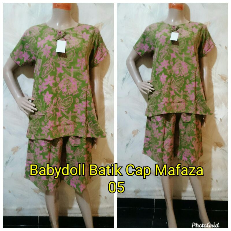 Babydoll batik cap mafaza