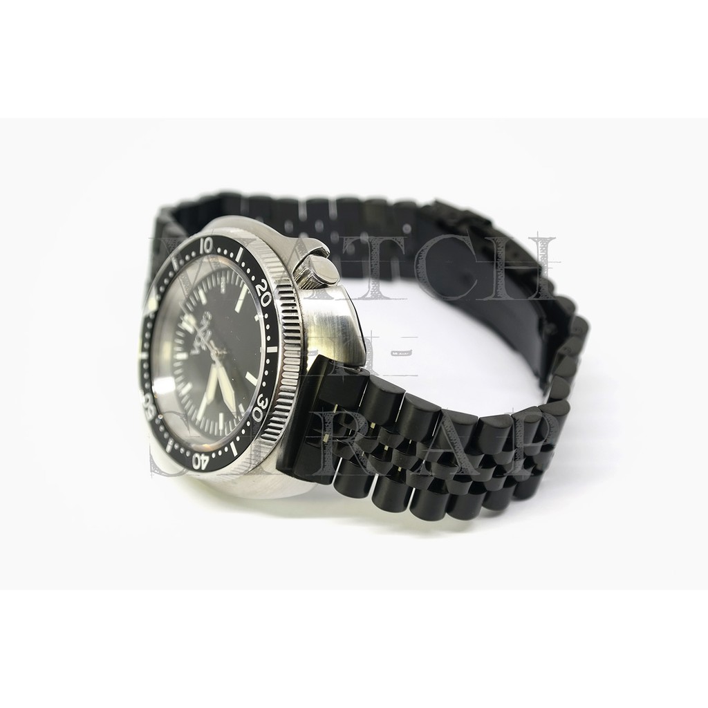 Rantai jam super solid jubilee stainless steel bracelet diver JBLK 18mm 20mm 22mm 24mm black