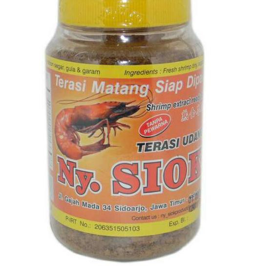

Ramadhan Promo Brand Terasi / Trasi Udang Matang Nyonya/ Ny. Siok / Saerah Sidoarjo 150gr (Free Bubb