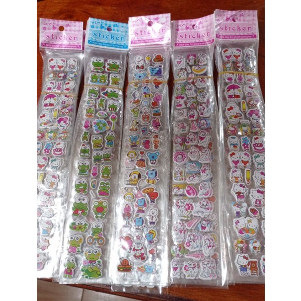 STIKER 3D ANAK / STICKER TIMBUL / MAINAN TEMPEL KARAKTER