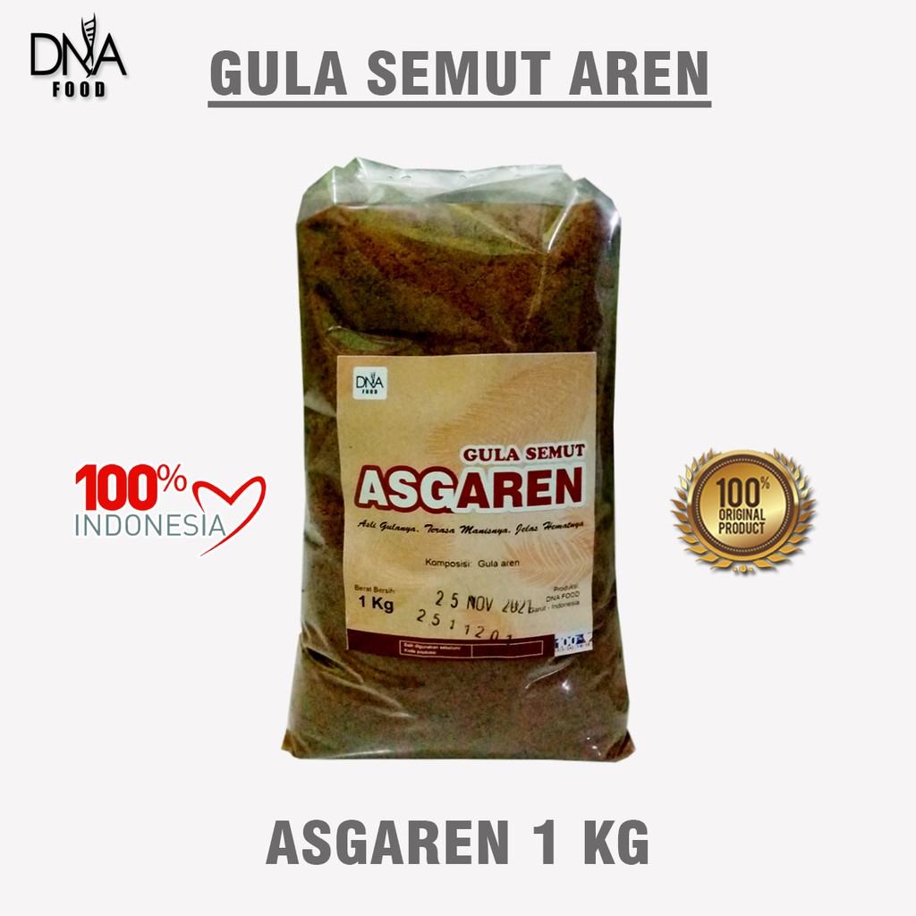 

GULA SEMUT AREN ALAMI 100% TANPA BAHAN PENGAWET (ASGAREN 1KG)